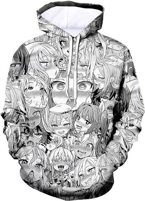 sweat ahegao|Ahegao 3D Unisex Hoodie 